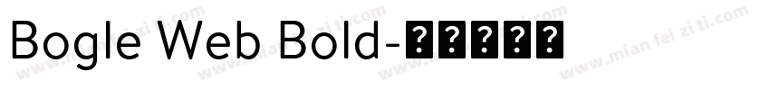 Bogle Web Bold字体转换